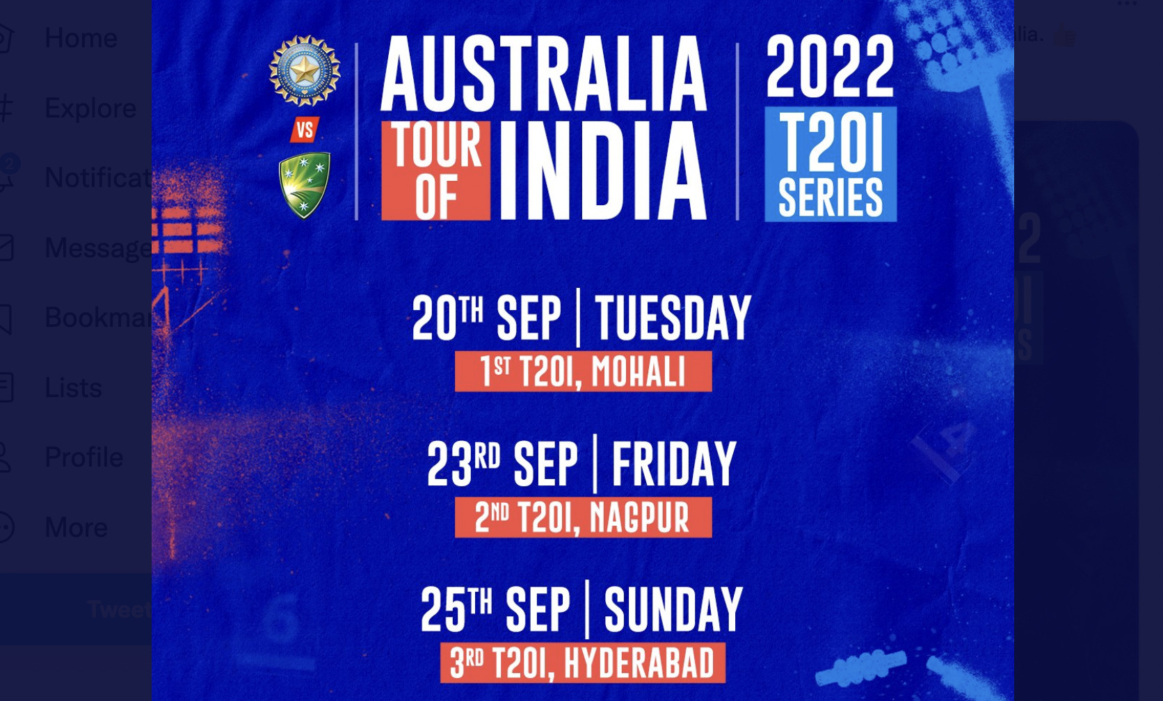 INDvSA home series schedule